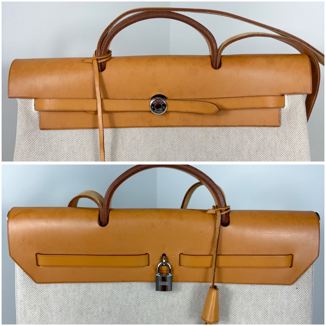 에르메스 에르백39 캔버스 아이보리 숄더백 상품이미지7