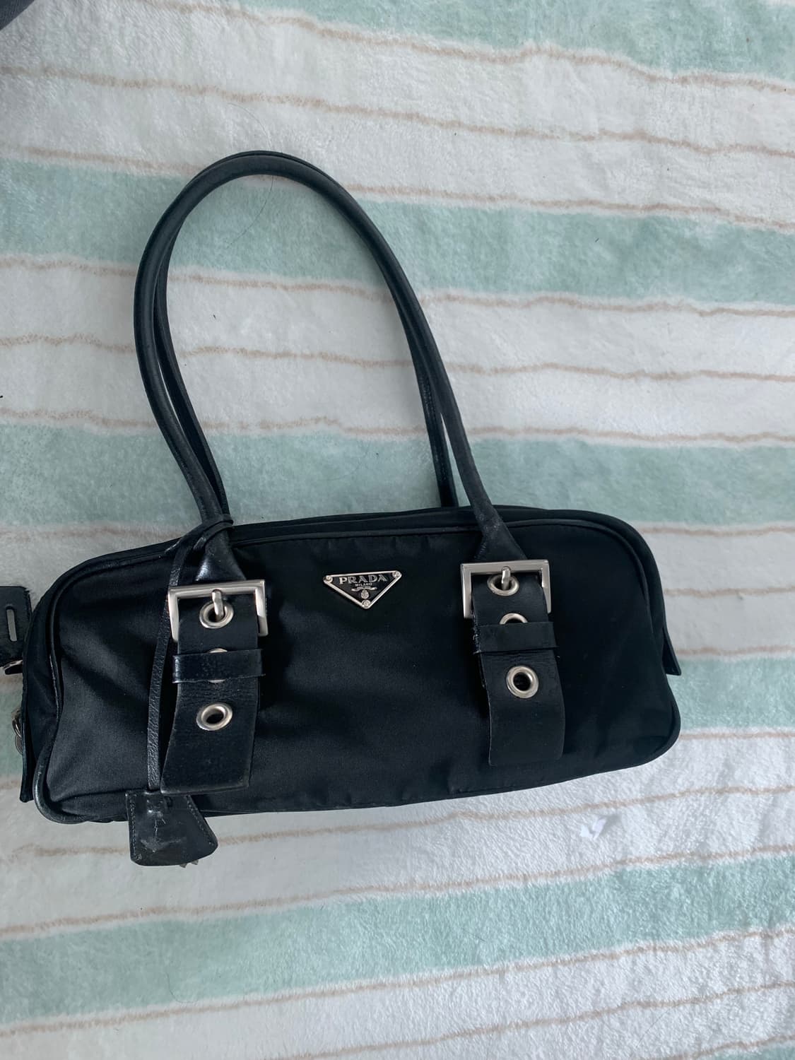 프라다 바게트백 볼링백 가방 상품이미지3