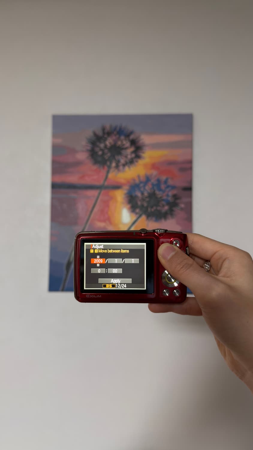 (초민트급) 카시오 엑슬림 ex-fs10 레드 / 작례 O 상품이미지5