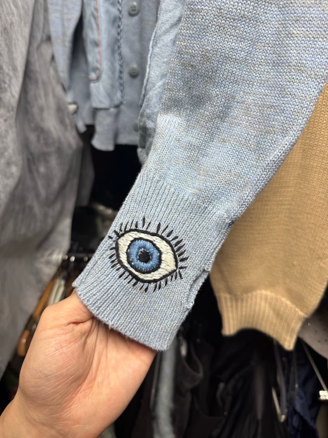 [1 사이즈] 캐피탈 샴브레이 니트 가디건 상품이미지8