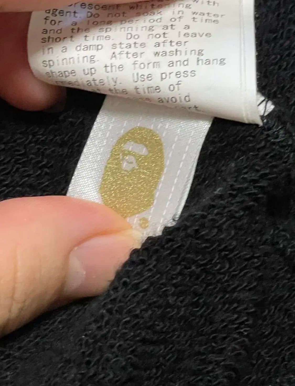 베이프 꼼데가르송 후드집업 xxl 상품이미지5