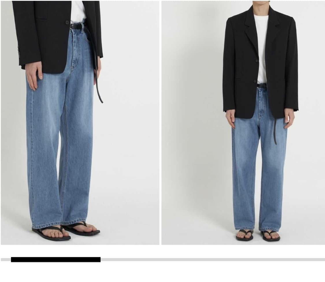 유스 스트레이트 데님 M 미디엄블루 상품이미지1