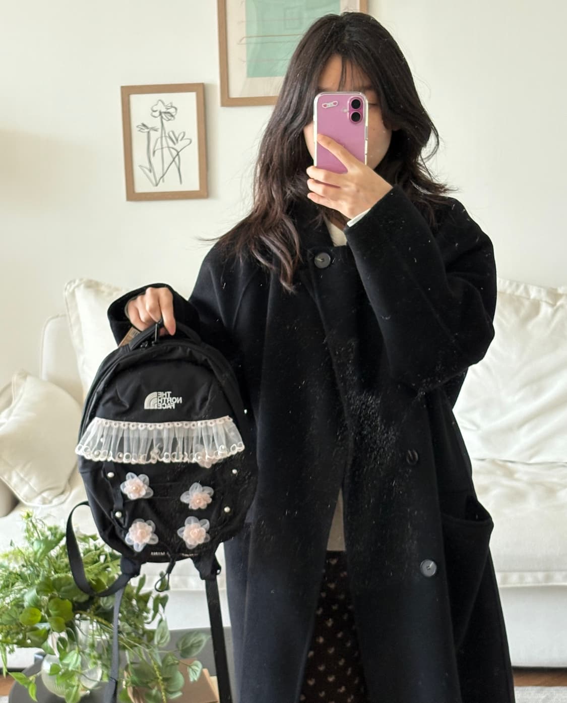 frill flower bagpack 상품이미지2