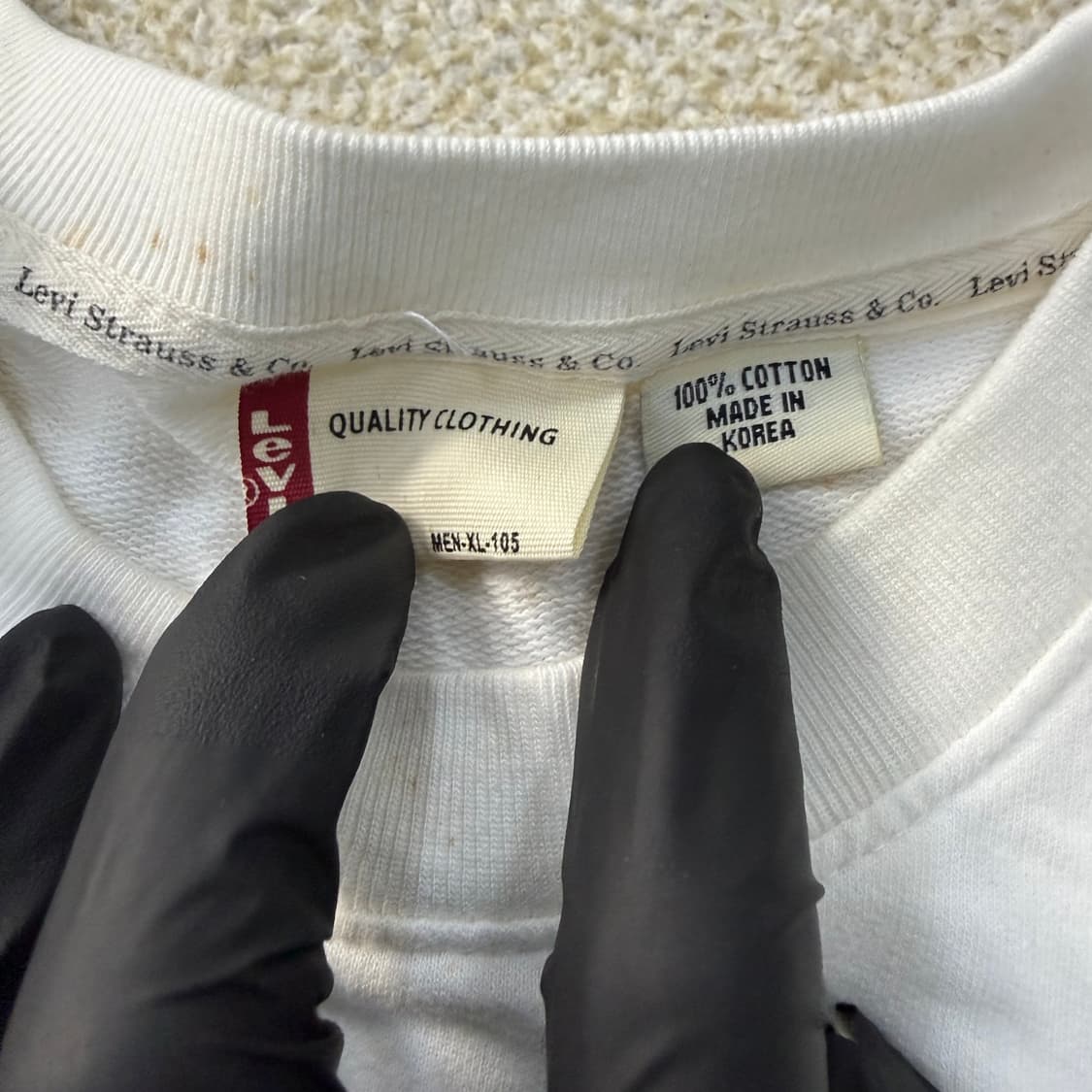 XL 리바이스 날개로고 긴팔티 0123T1 상품이미지5