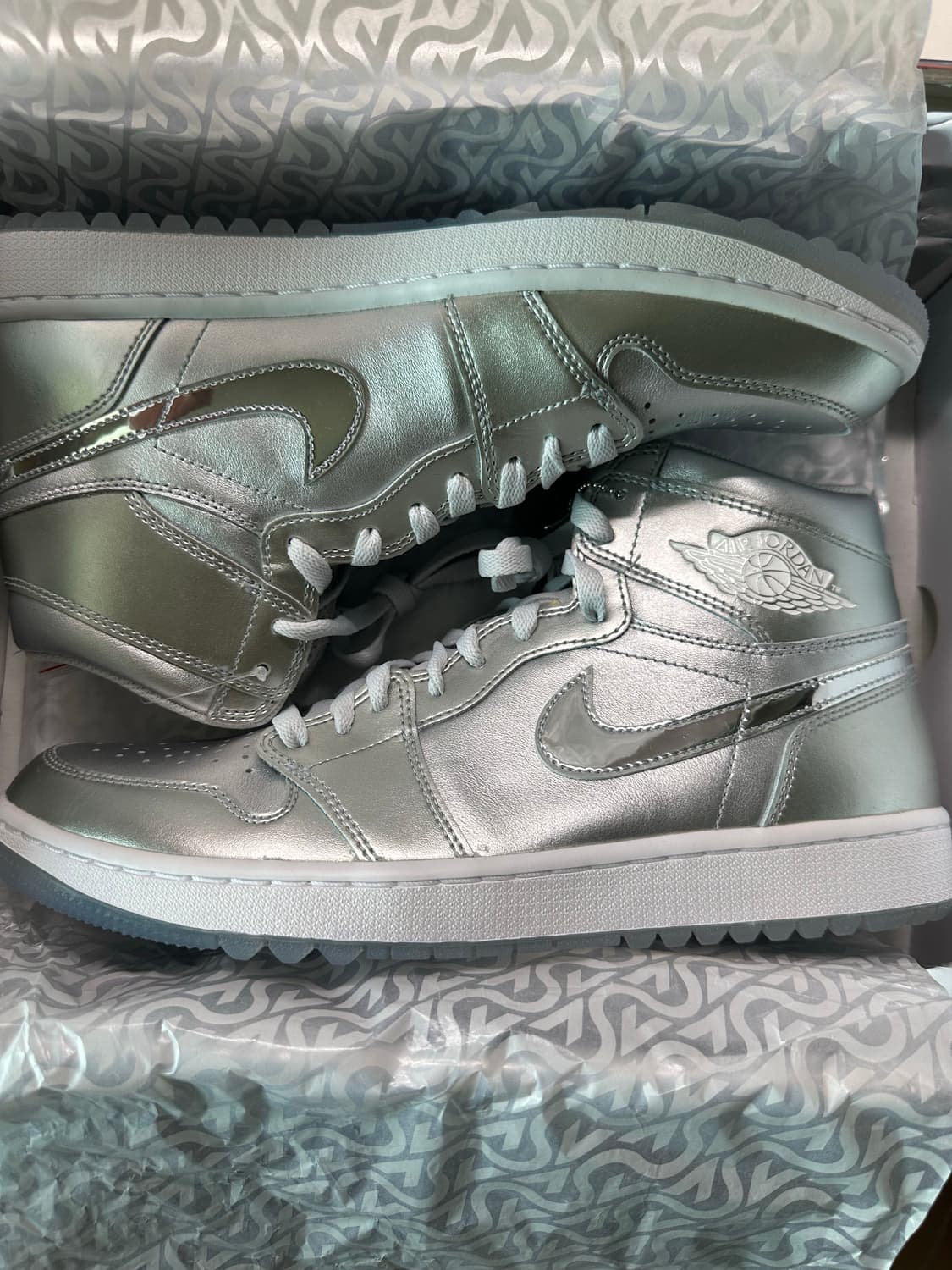 조던 1 하이골프 NRG 메탈릭 실버 포톤 더스트 새상품 상품이미지1