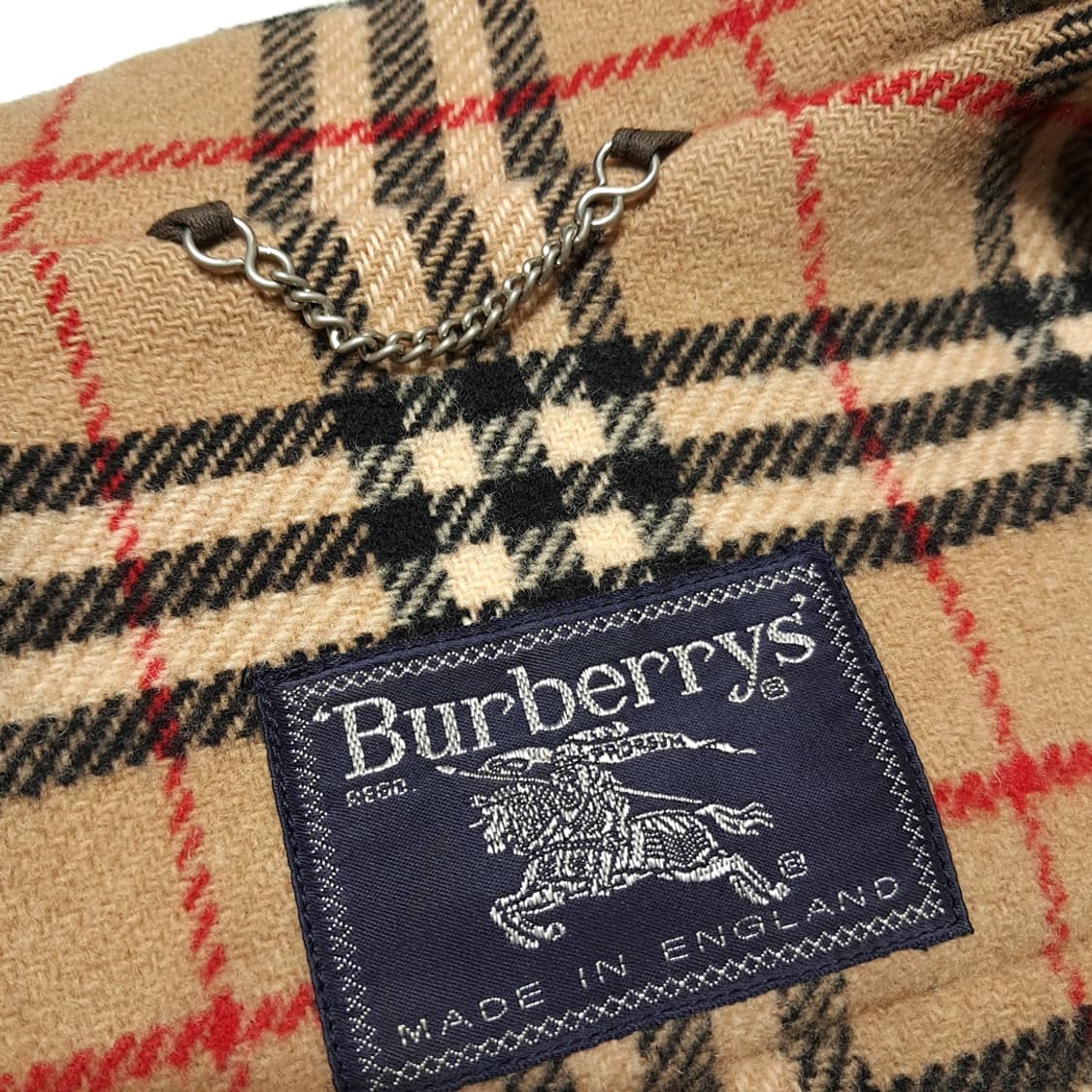 CL001 90s 버버리 스페셜리티 울 더플코트 - 시그니처 레드 상품이미지4