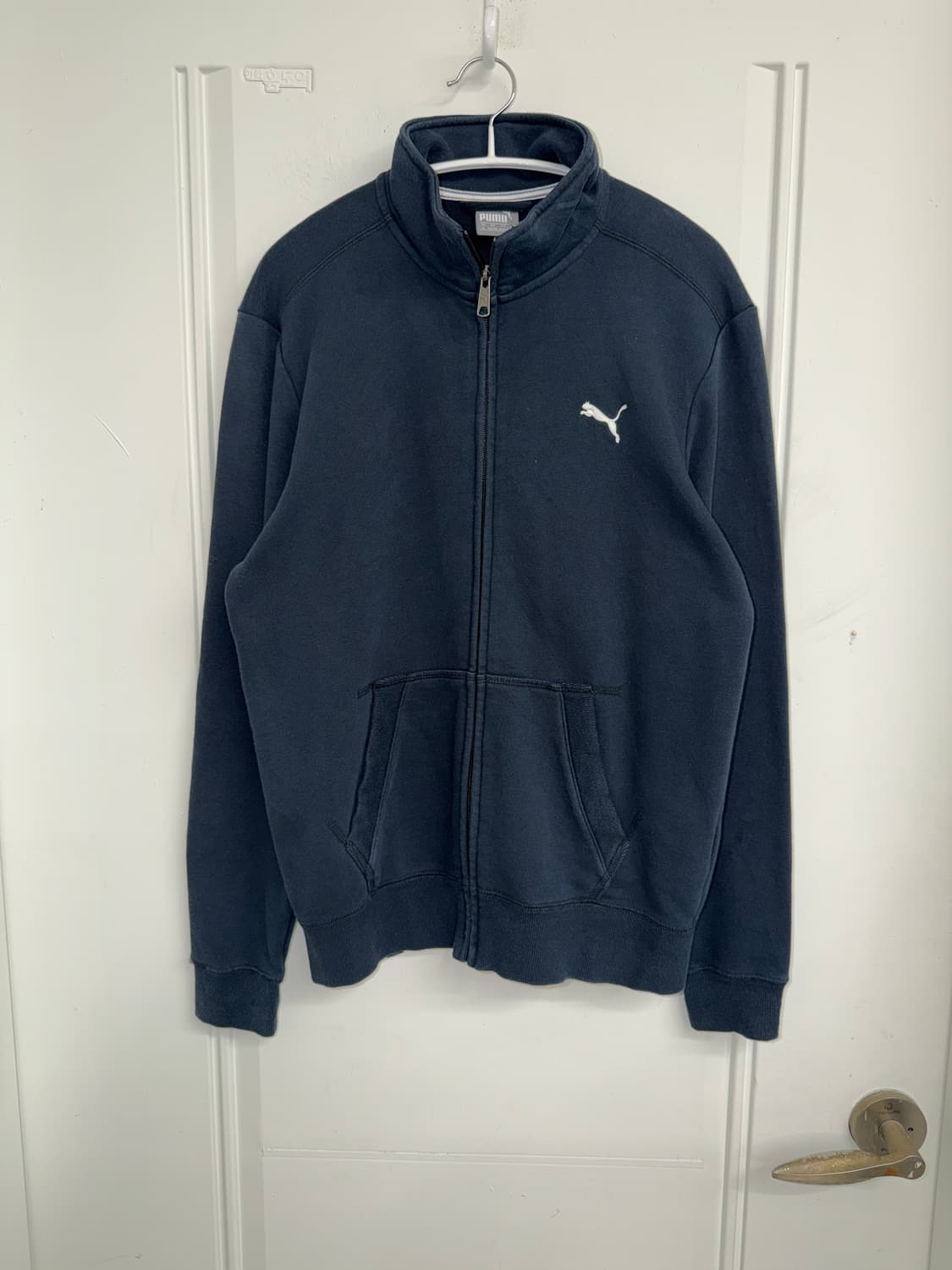 일본빈티지 푸마 블랙 코튼져지 상품이미지4