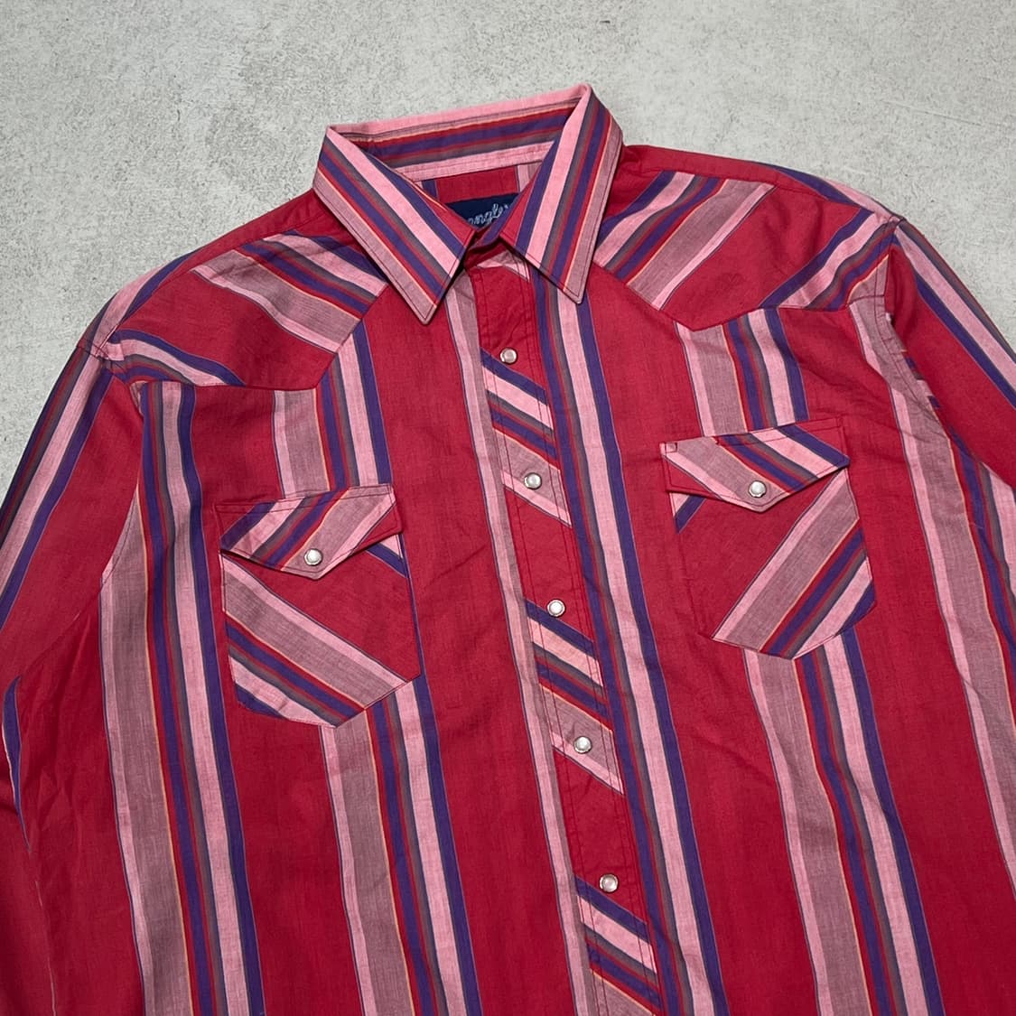 랭글러 웨스턴 스트라이프셔츠 s10762 상품이미지3