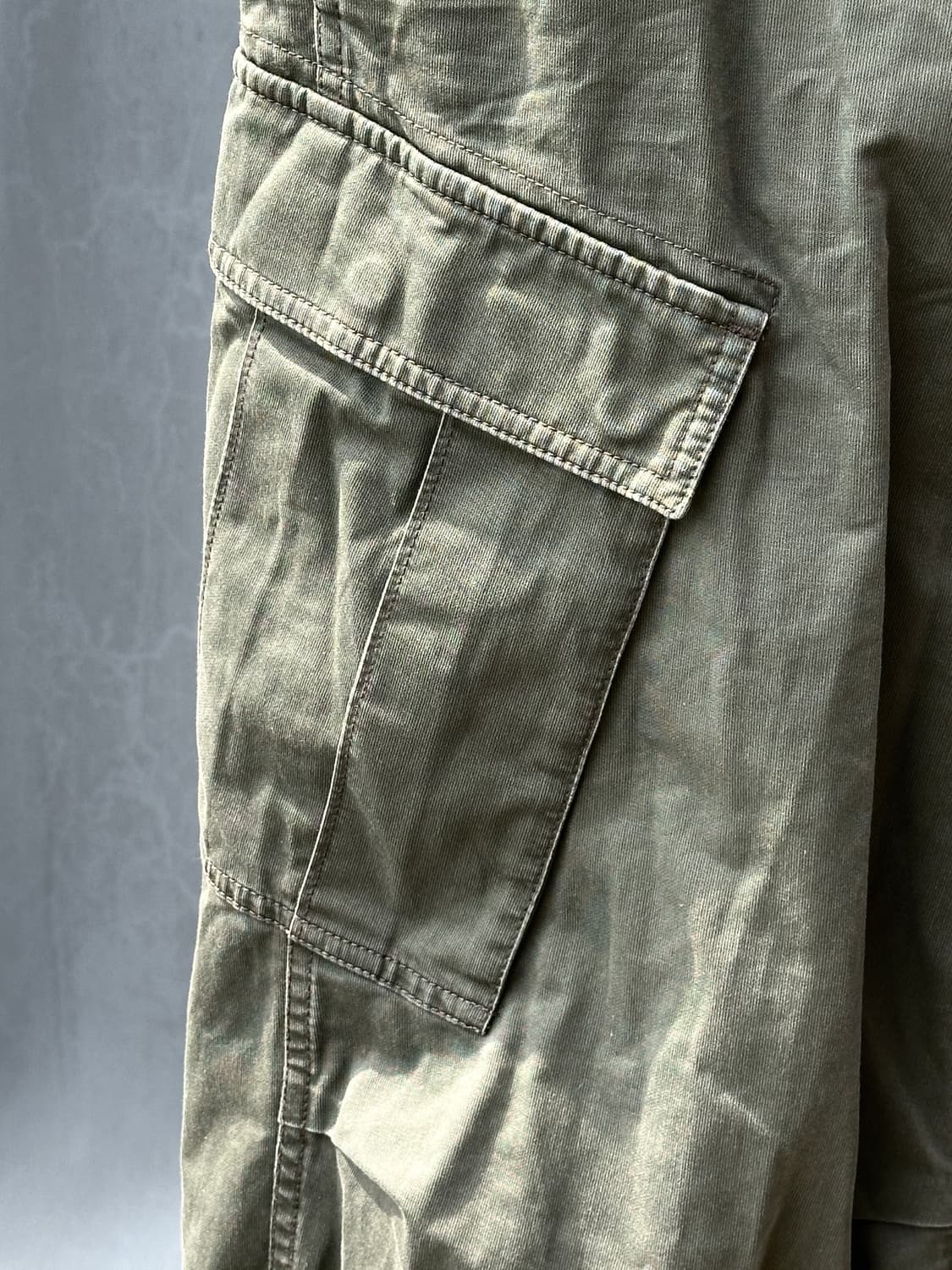 포터리 POTTERY 카고팬츠 카키 M65 워시드 코튼 카고팬츠 3사이즈 상품이미지5