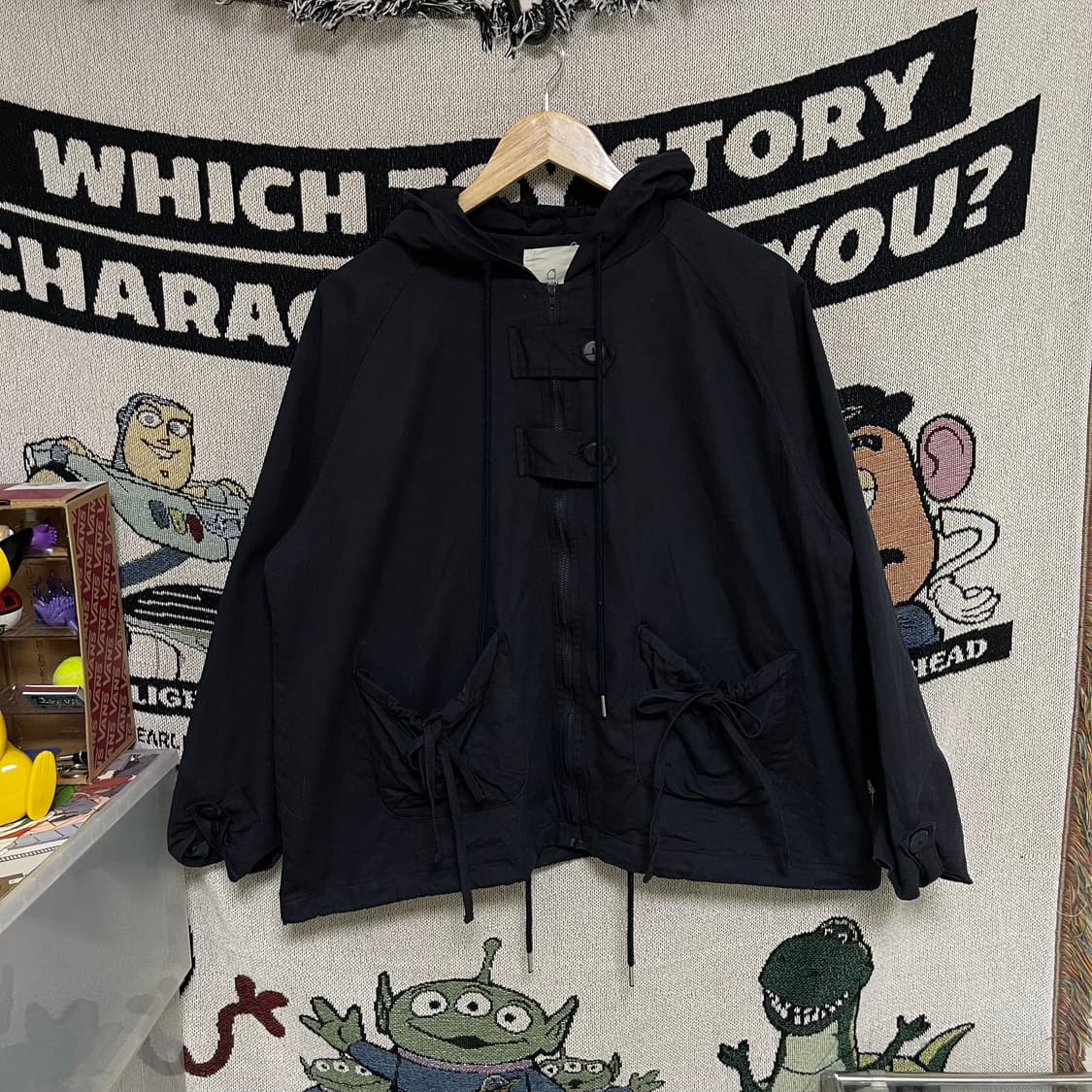 바온 BAON 리본 포켓 후드 자켓 상품이미지2