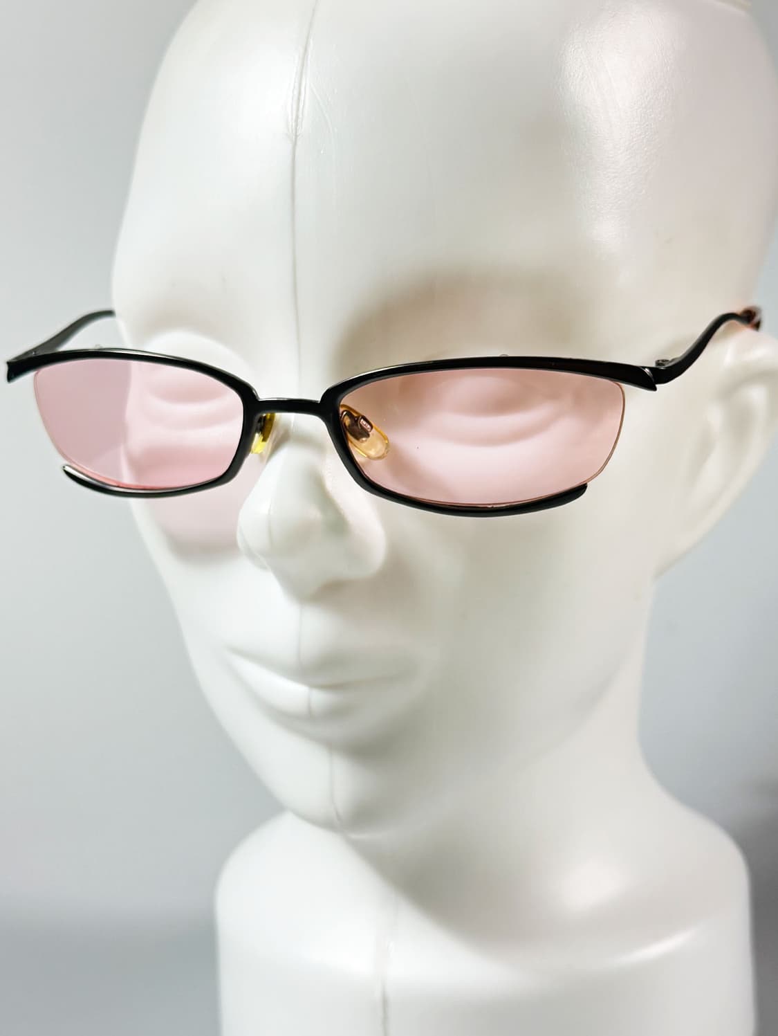 90s UNOSOLEIL 슬림 스퀘어 메탈 틴트 빈티지 선글라스 상품이미지8