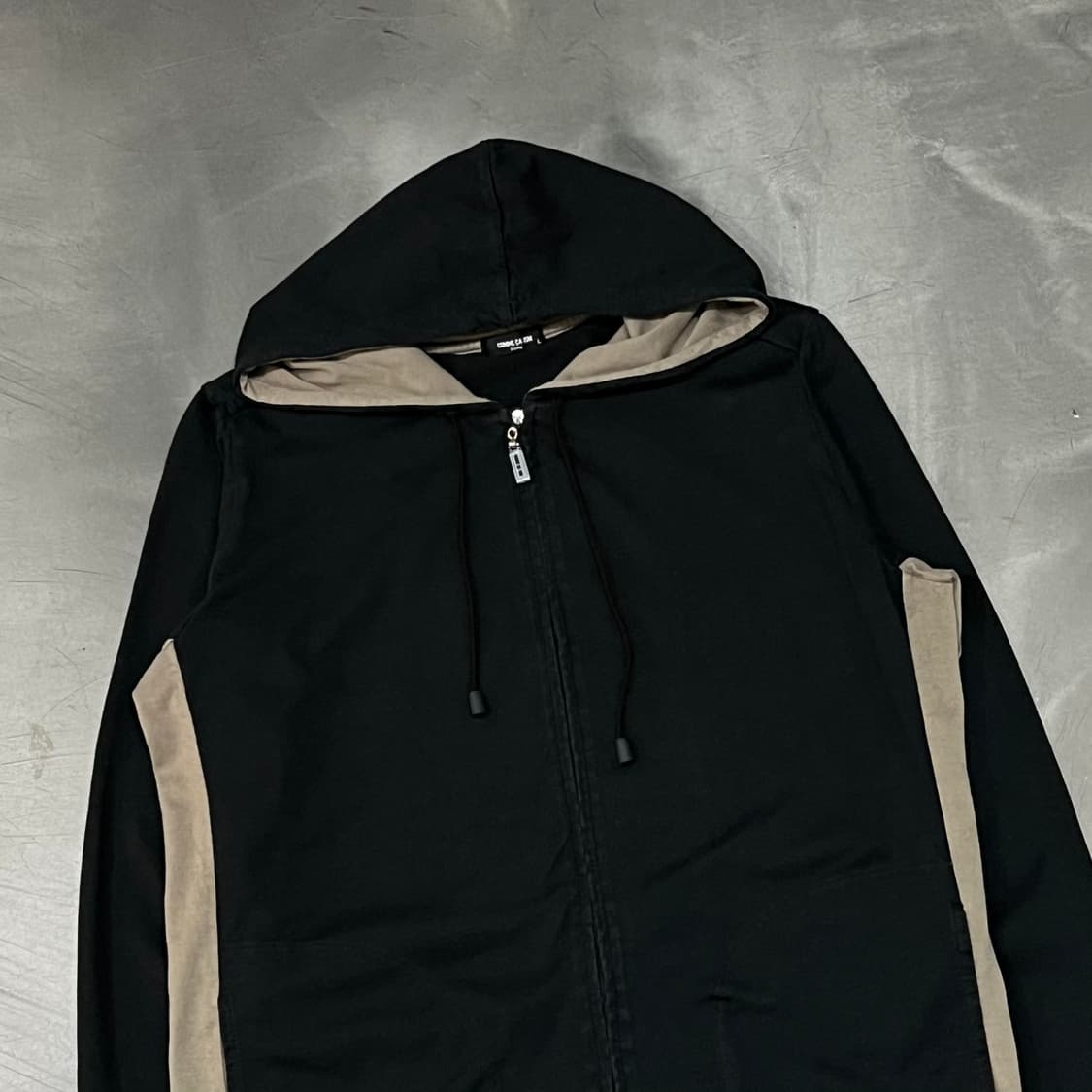  꼼사이즘 배색 후드 집업 y16287 상품이미지3