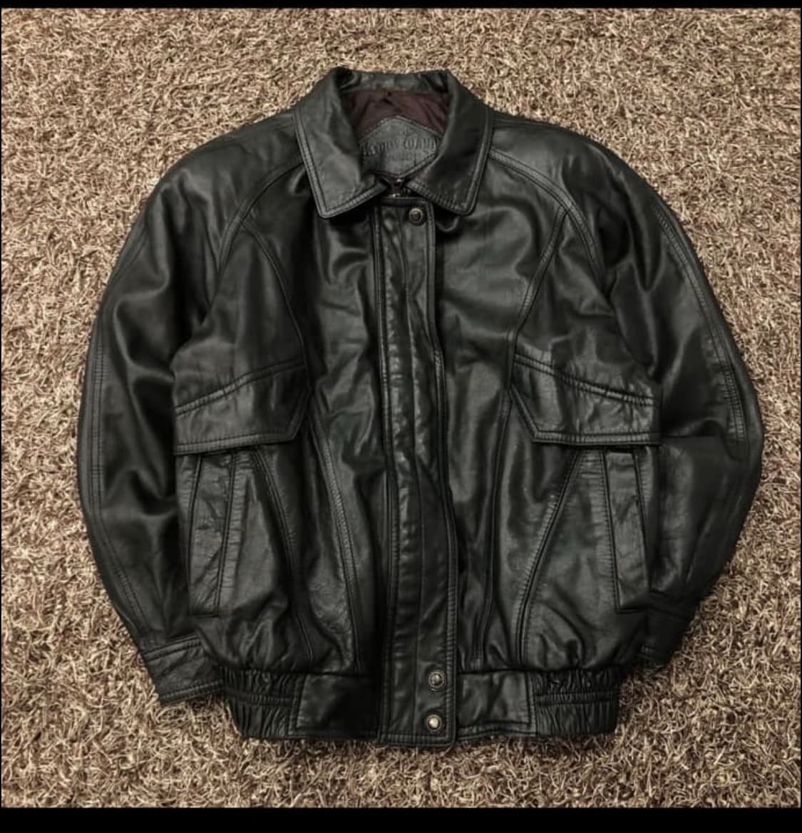 빈티지 양가죽 봄버 레더 가죽 자켓 상품이미지1