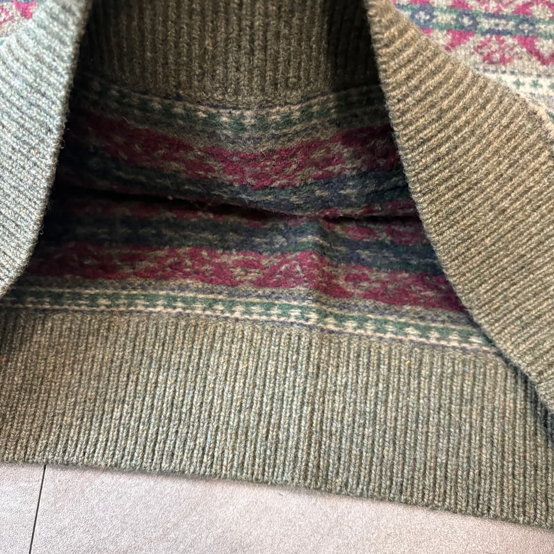 폴로 정품 페어아일 니트 조끼 상품이미지6