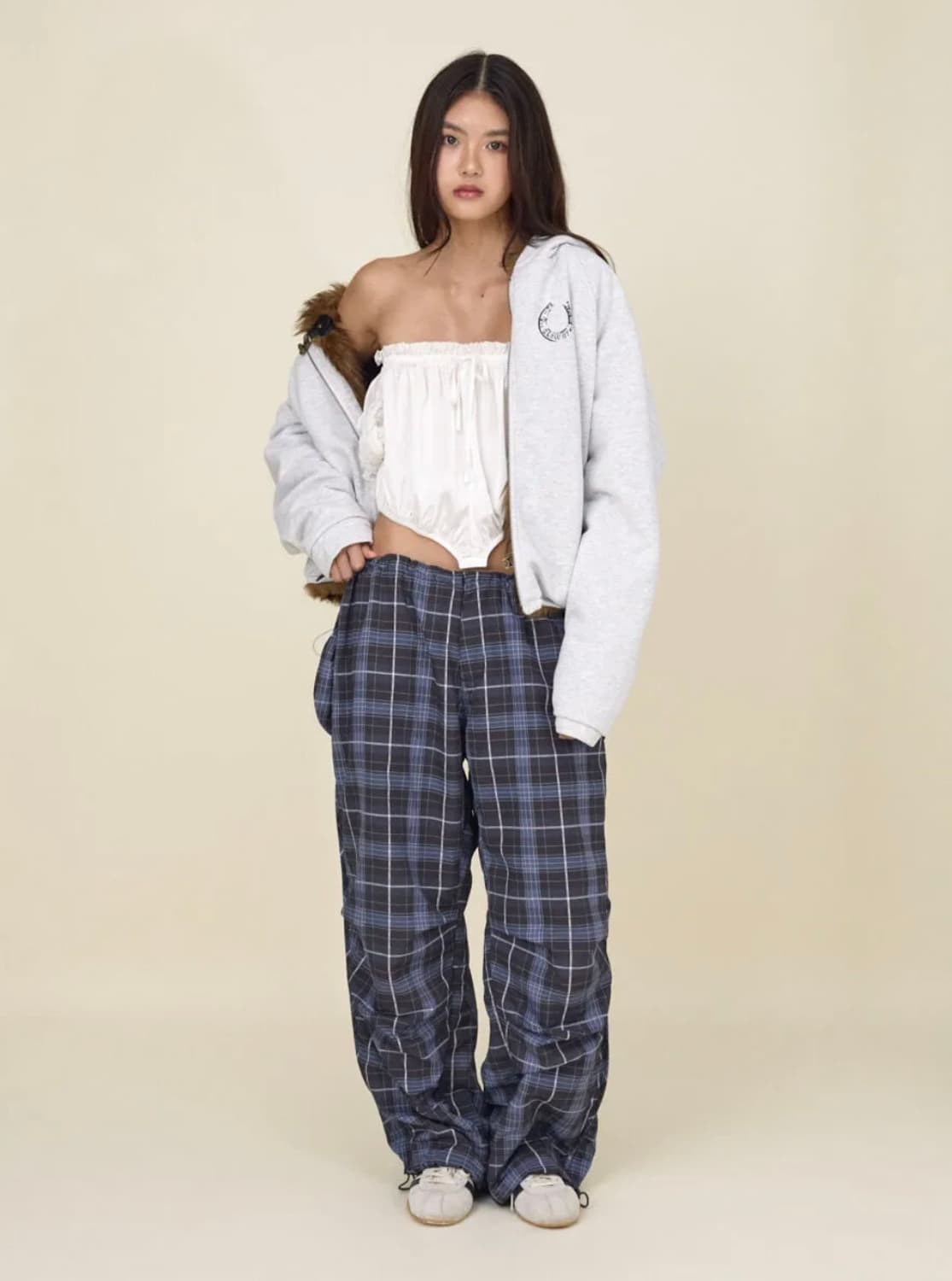 글로니 MOOR REVERSIBLE FUR JACKET (BROWN) 상품이미지5