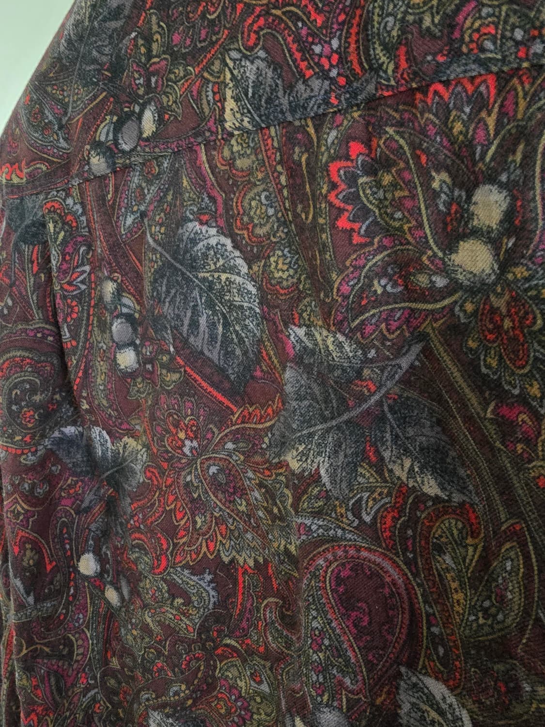 빈티지 페이즐리 셔츠 레드 상품이미지3