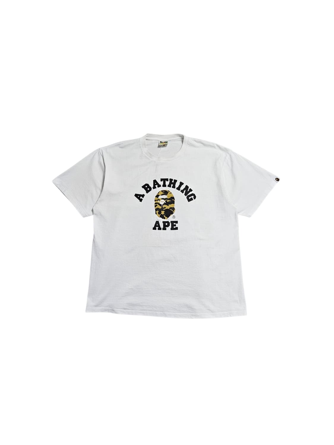 베이프 카모 사루 반팔티 화이트 상품이미지1