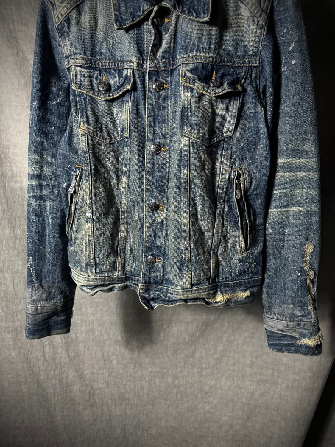 Midas Archive Distressed Denim Jacket 상품이미지5