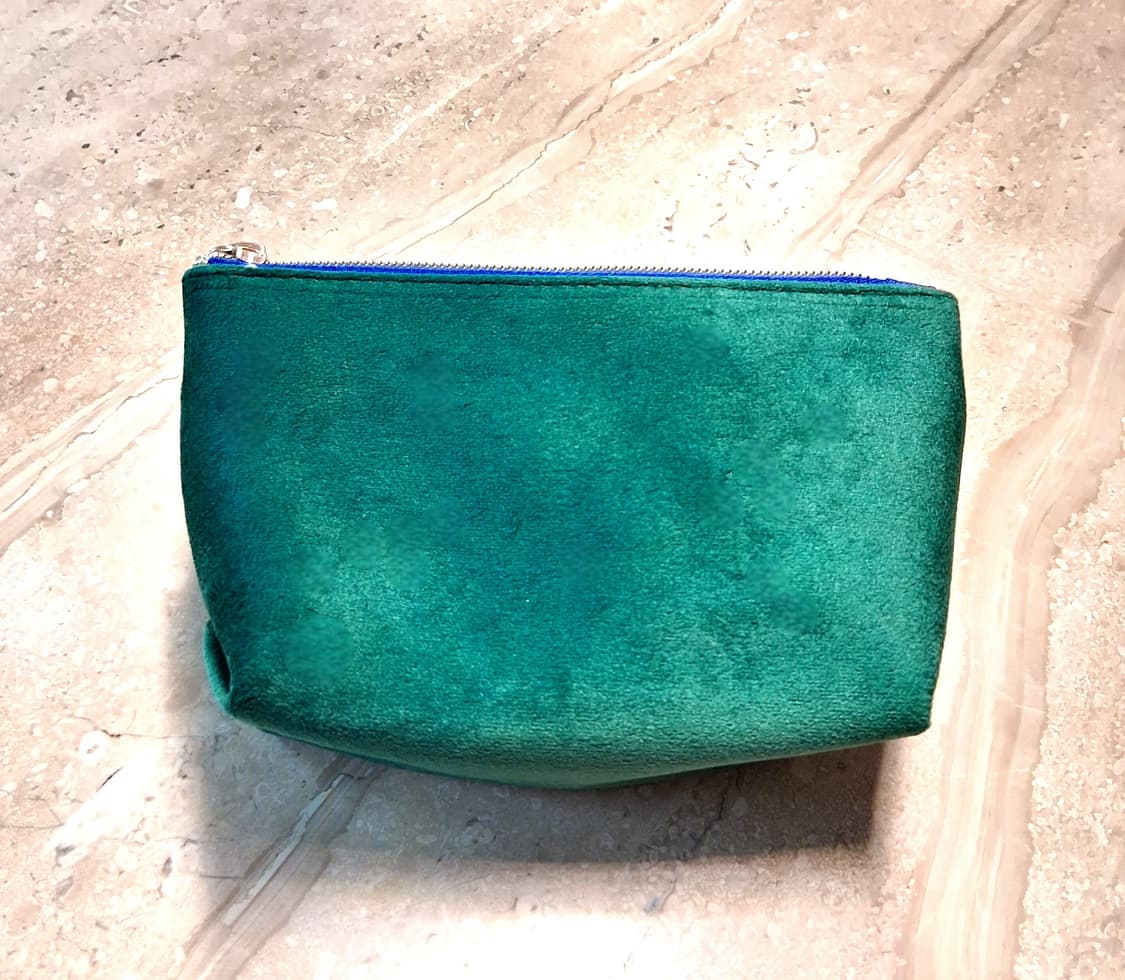 라메르 LA MER 그린 벨벳 사각 파우치 (새제품) 상품이미지5