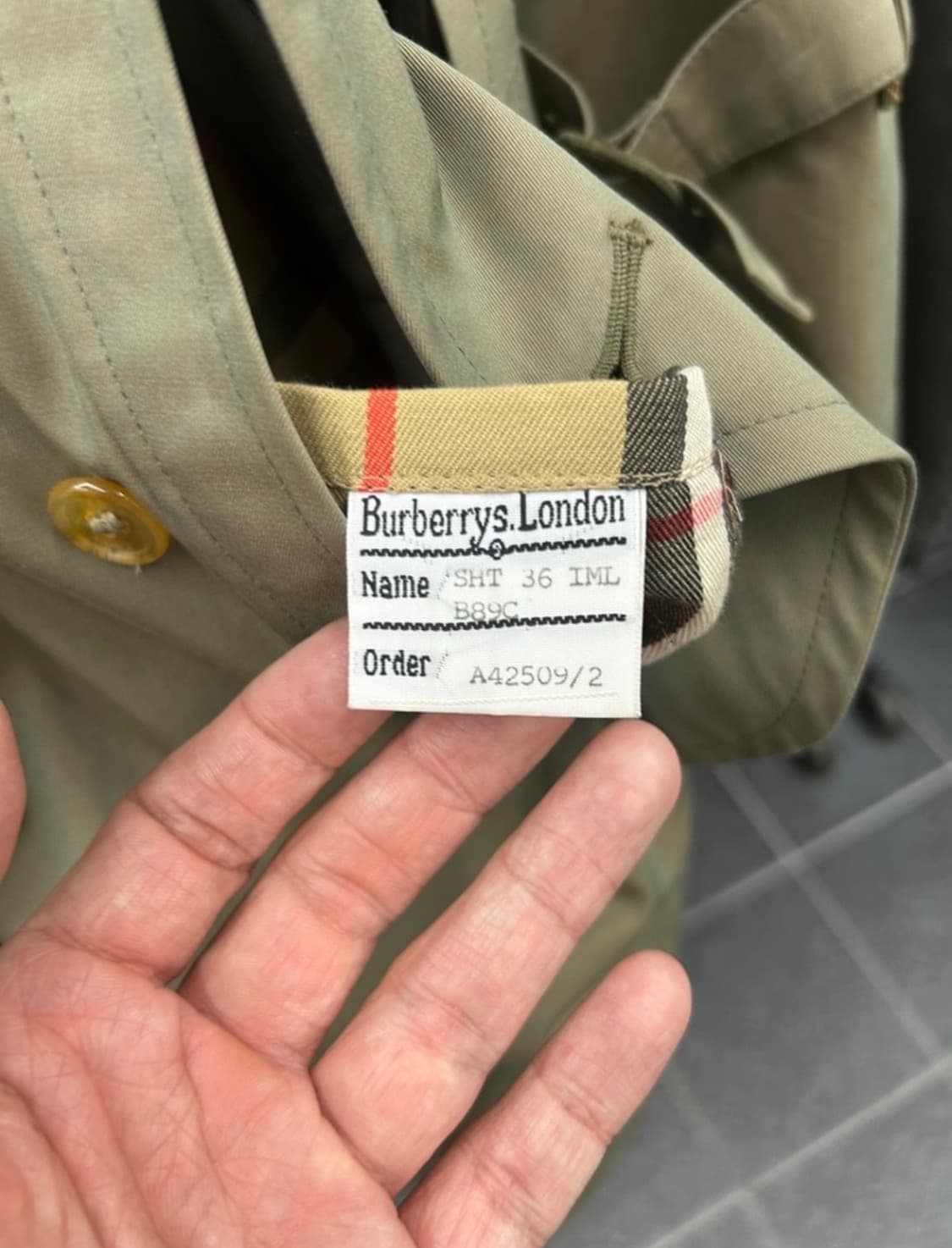 버버리 원패널 트렌치21 상품이미지5