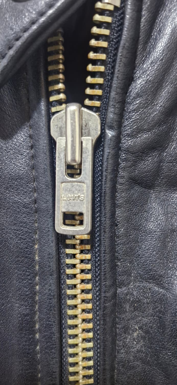 90s 리바이스 소가죽 싱글라이더 자켓 상품이미지6