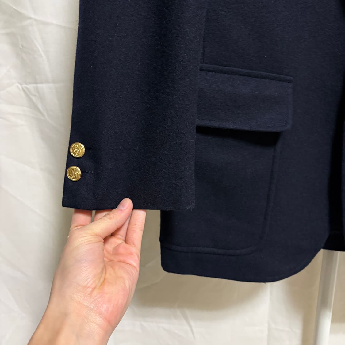 제이프레스 3 roll 2 울 금장 블레이저 / 네이비, M 상품이미지4