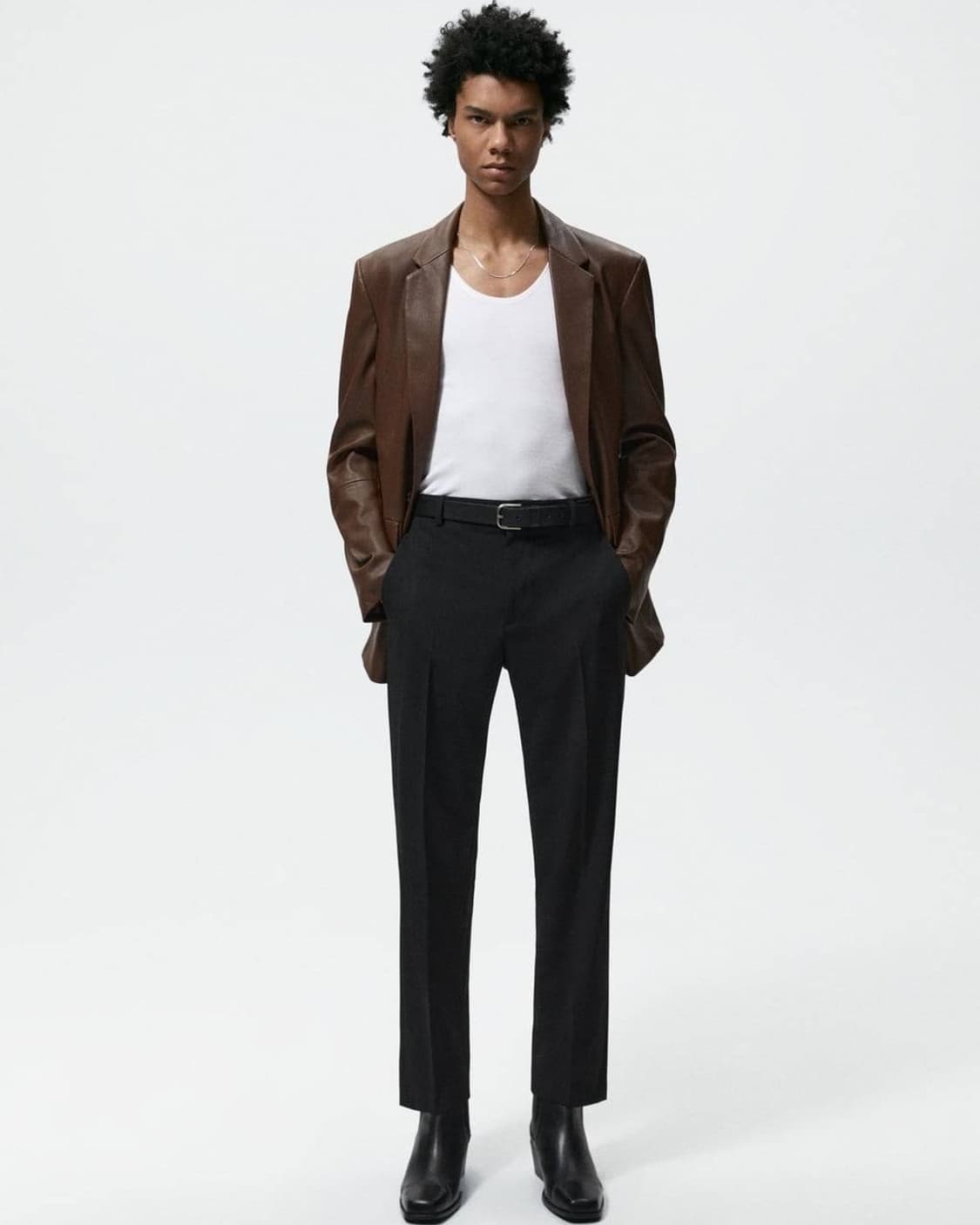 자라 맨즈 리미티드 에디션 가죽 블레이저 상품이미지3