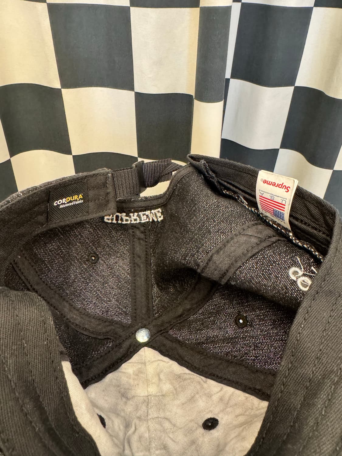 슈프림 데님 스몰 박스로고 코듀라 캡 처분  상품이미지4