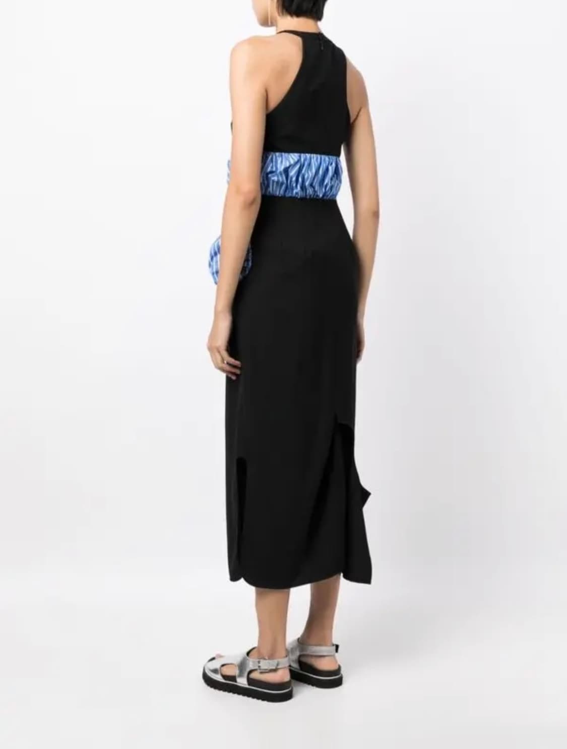 (정품/새상품) ENFOLD 엔폴드 여성 블랙 패널 미디 드레스 상품이미지8