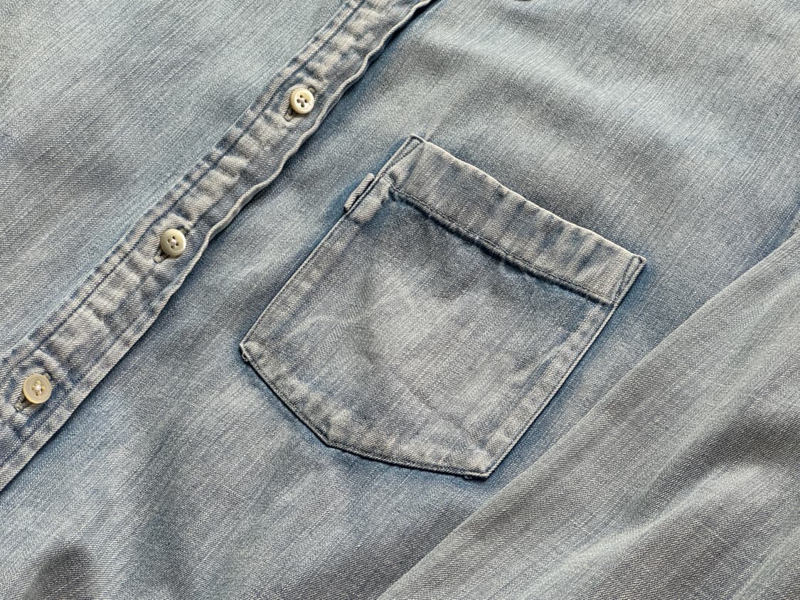 포터리/버튼다운 데님 셔츠 라이트블루/2 상품이미지4