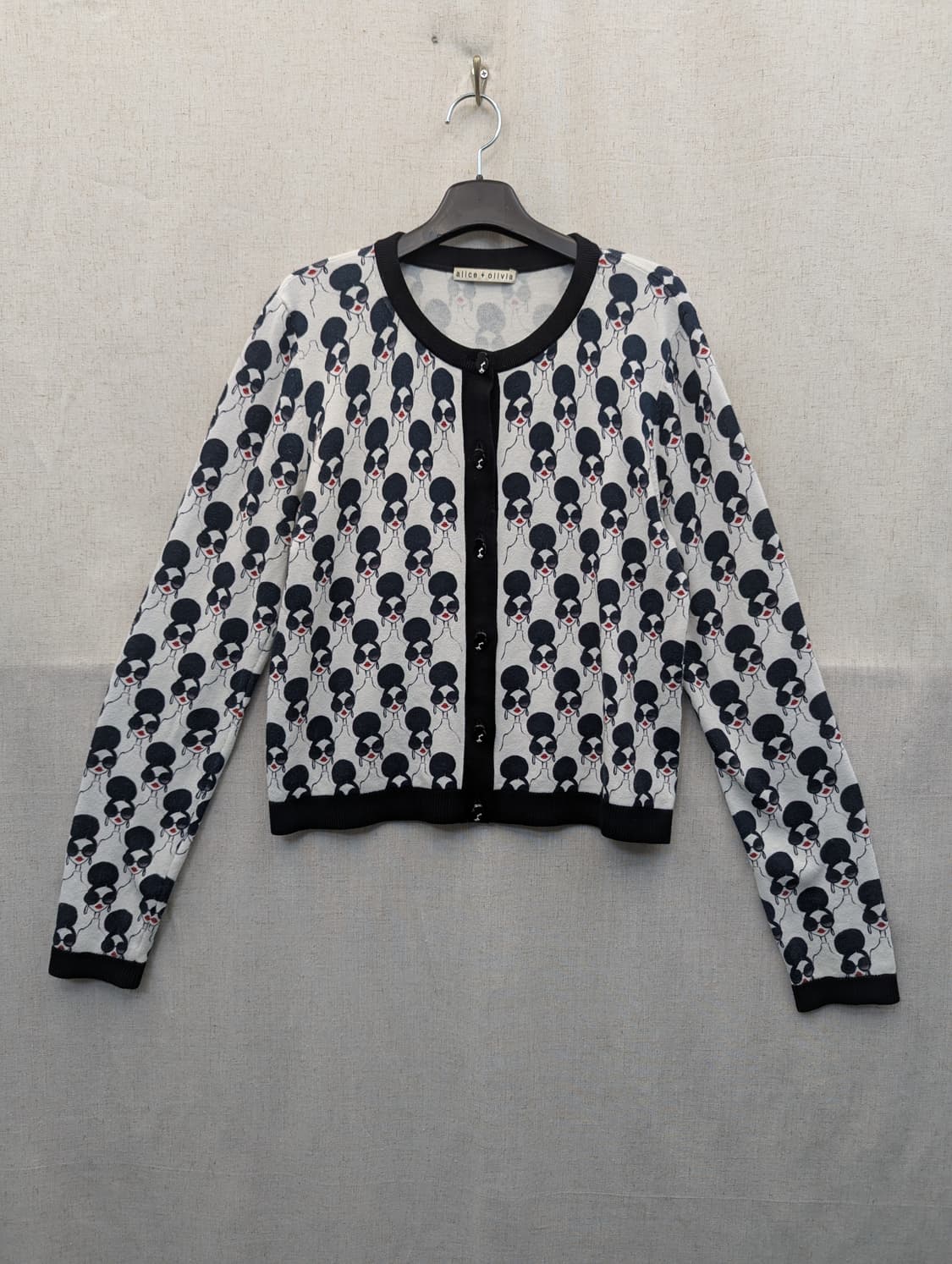 앨리스앤올리비아 패턴 가디건 상품이미지1