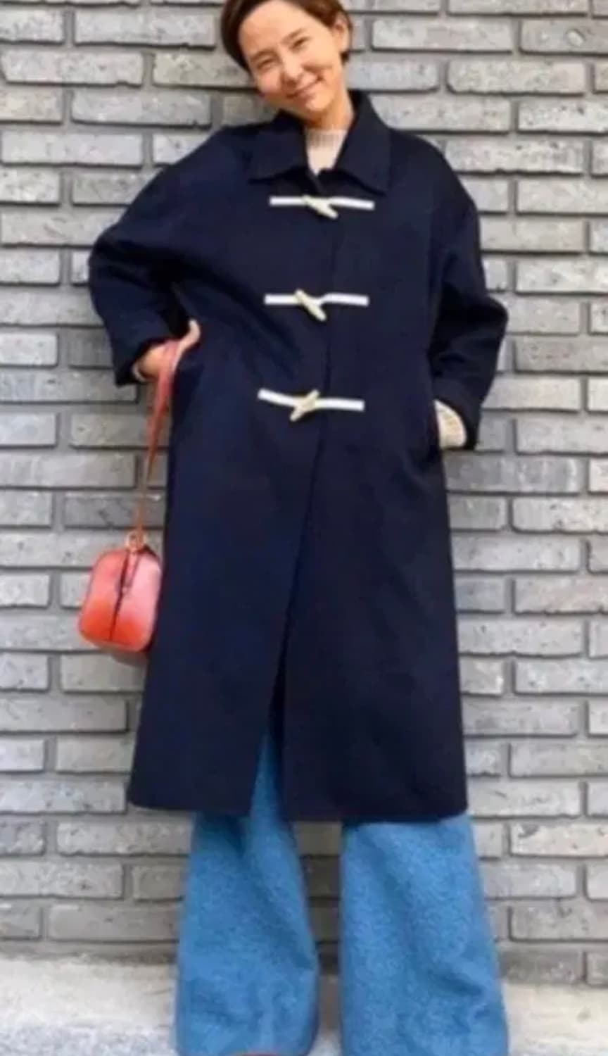 프론트로우 / 김나영 더플코트 네이비 상품이미지2