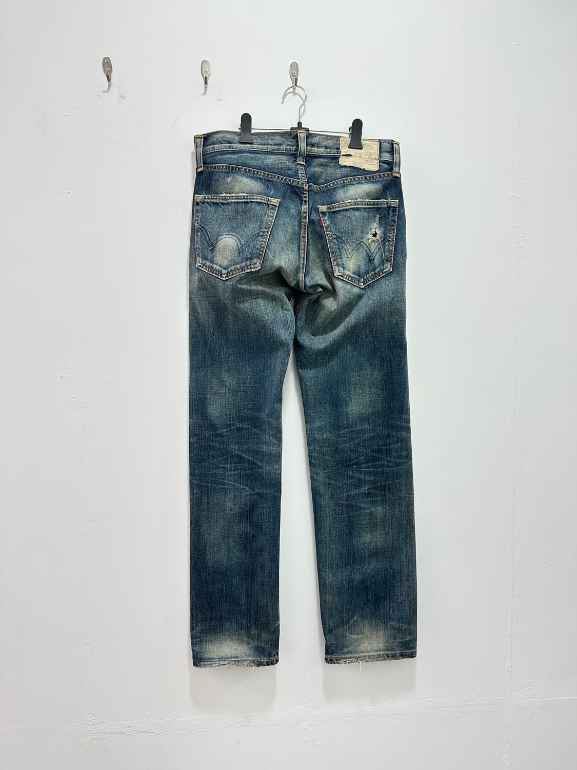 EDWIN 503 distressed washing denim pants 상품이미지9