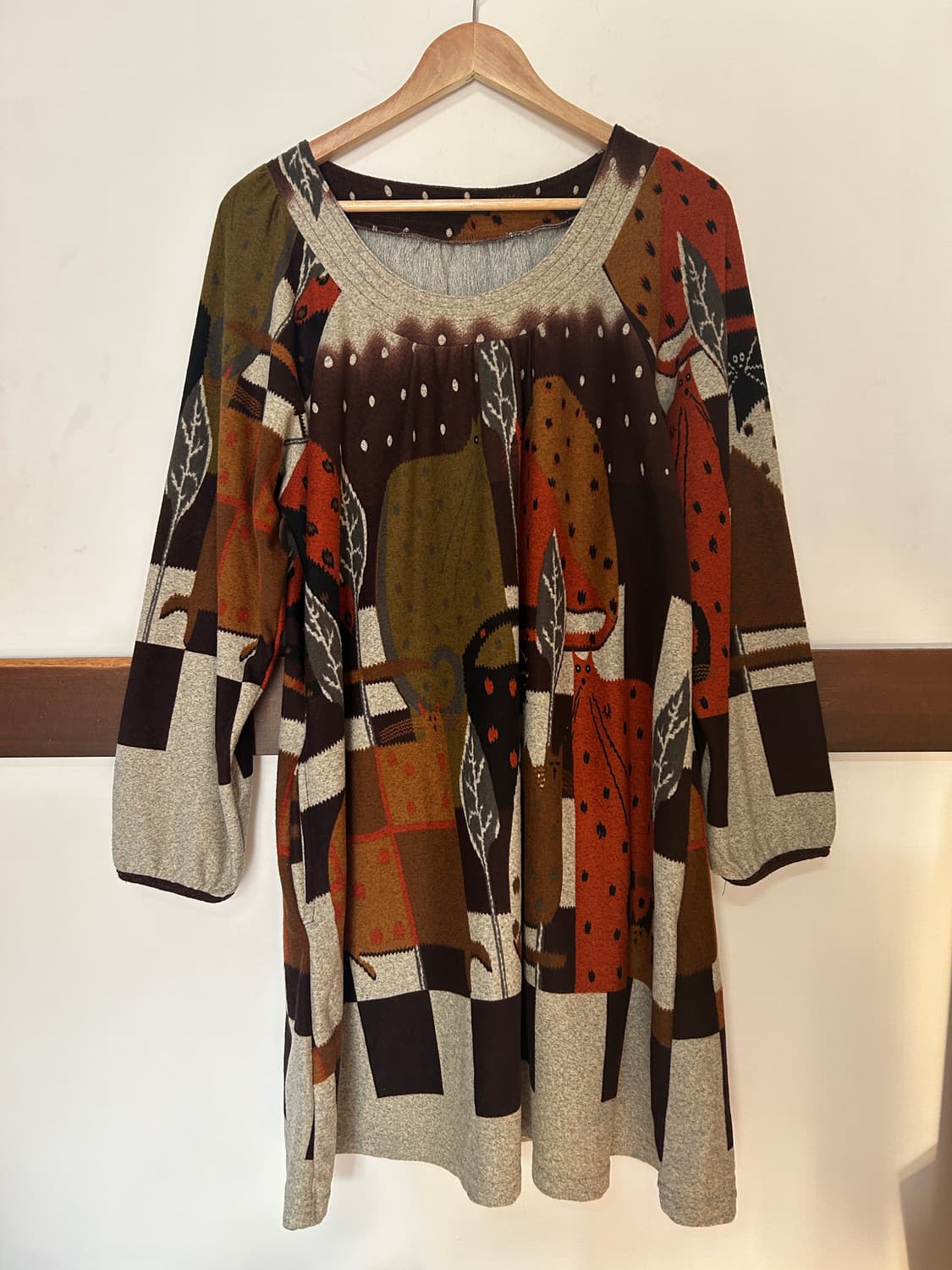 고양이 숲 원피스  상품이미지1