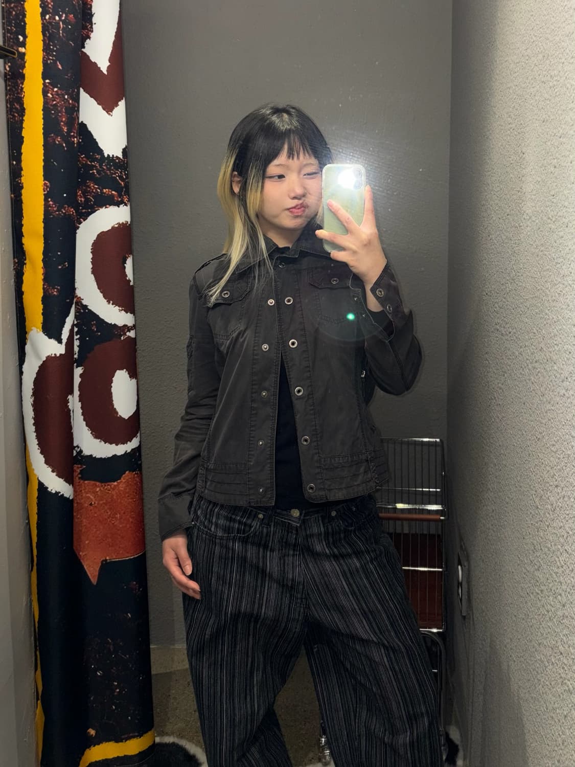 빈티지 자수 스냅 셔츠 상품이미지8