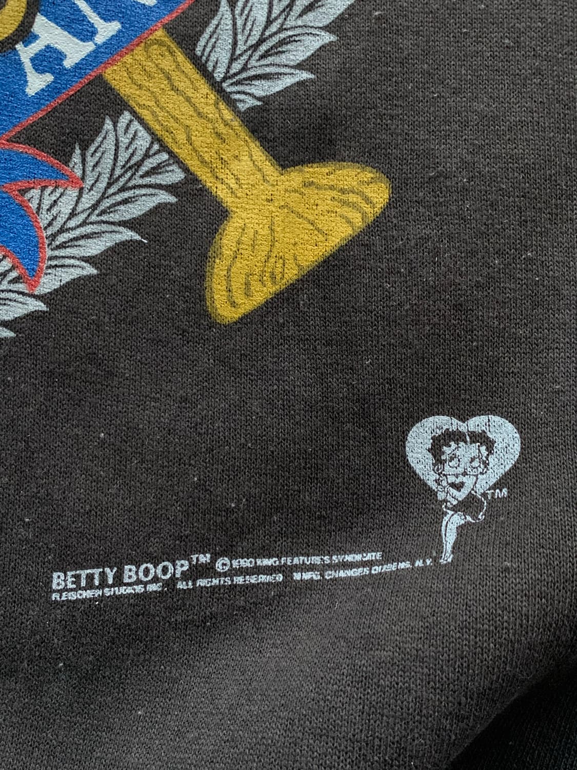 90s 베티붑 LA다저스 프린팅 스웻셔츠 상품이미지6