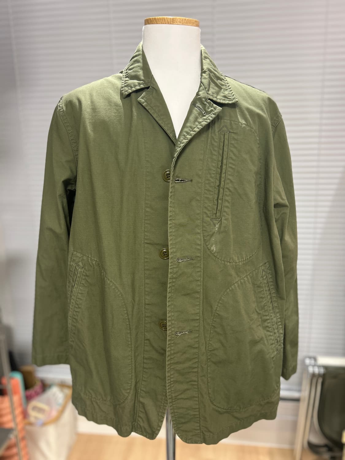 NEEDLES 니들즈 올리브 커버올 자켓 S 상품이미지3