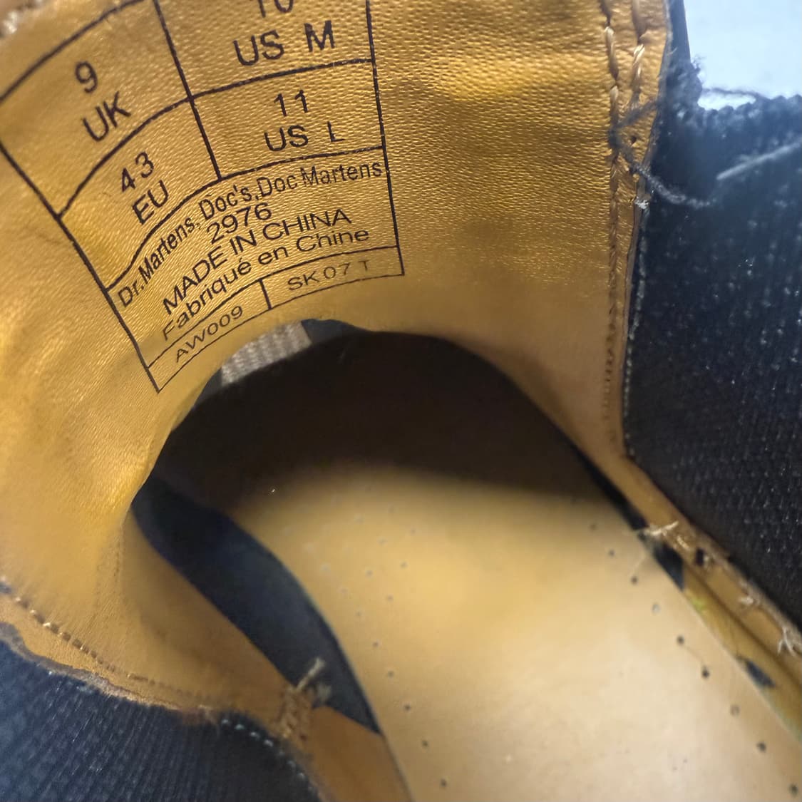 (UK8)닥터마틴 워커 부츠 2976 첼시부츠 상품이미지10