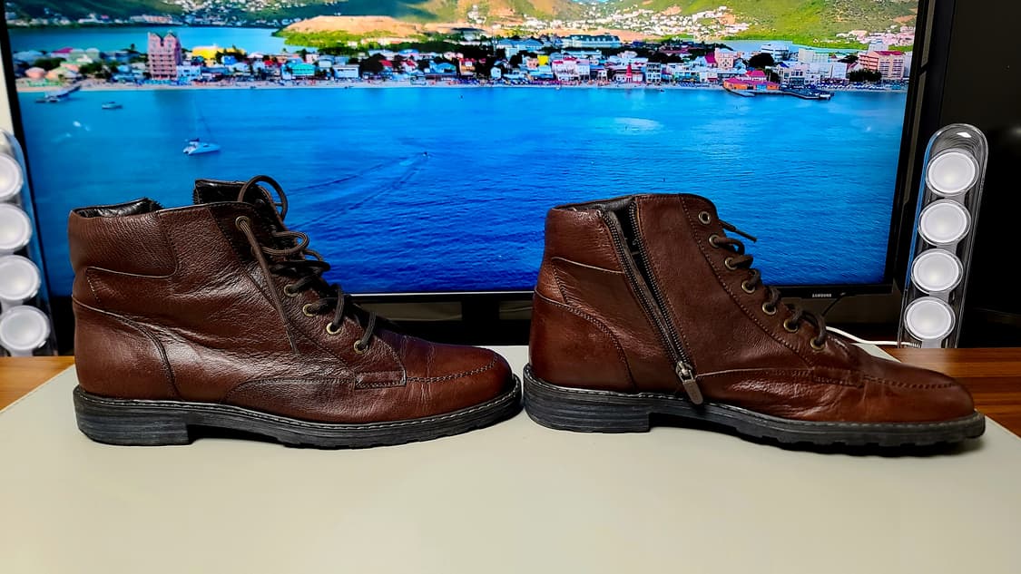 탠디 옴므 천연가죽 레이스업 부츠 (265E), 다크 브라운 상품이미지9