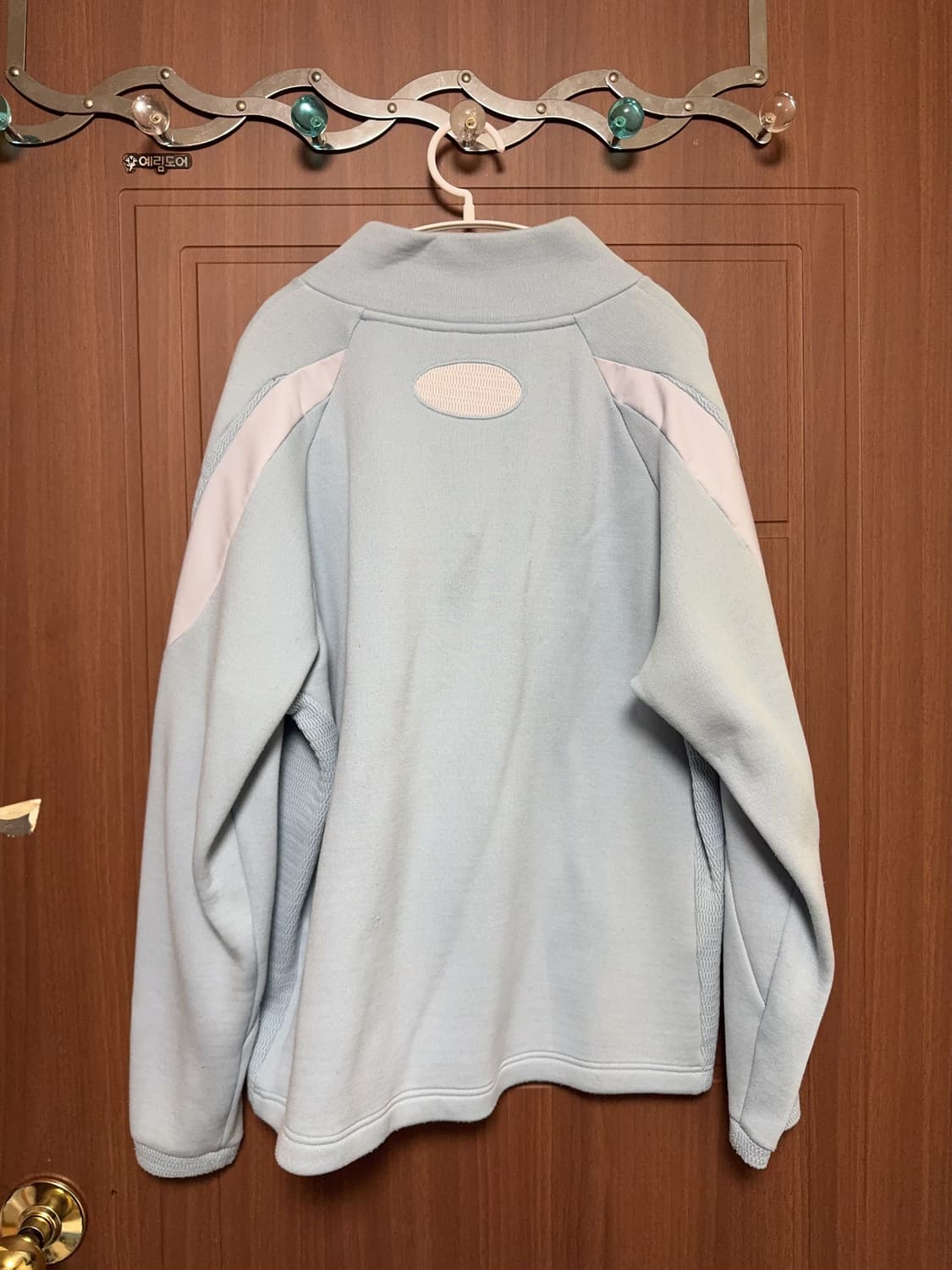 Chloma 클로마 마오노스케 발뭉 서브컬쳐 아노깔 하프넥 블루 스웨터 상품이미지4