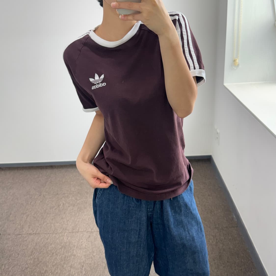 Adidas 아디다스 트랙탑 브라운 반팔  상품이미지2