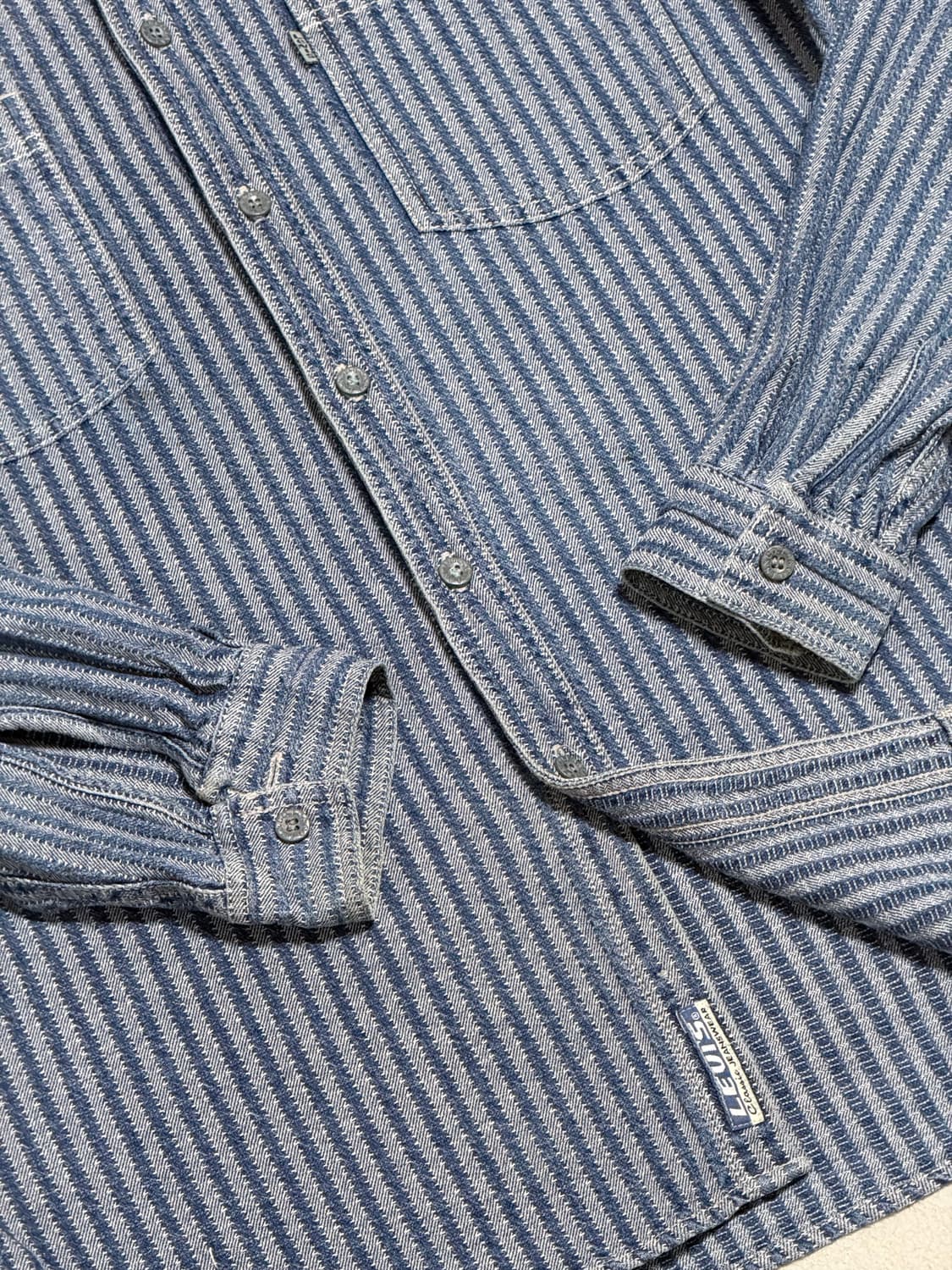 리바이스 스트라이프 셔츠 Levi’s vintage shirt [L] 상품이미지6