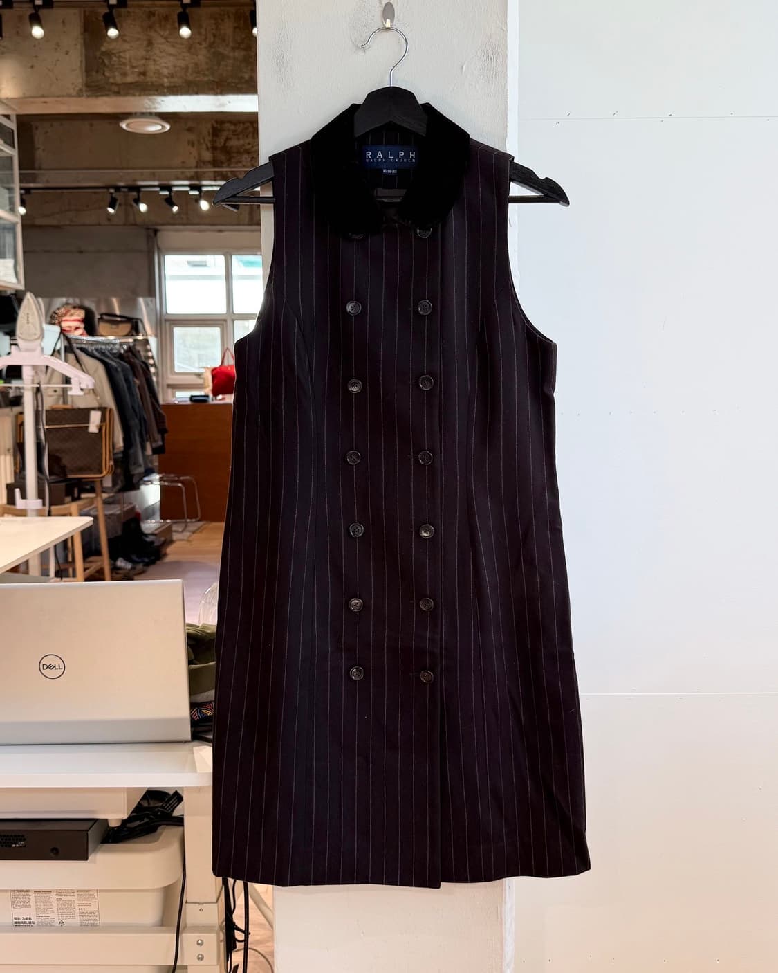 폴로 랄프로렌 브라운 스트라이프 슬리브리스 원피스 상품이미지2