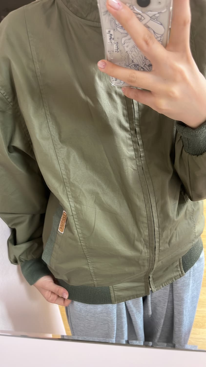 빈티지 자켓 카키 상품이미지1