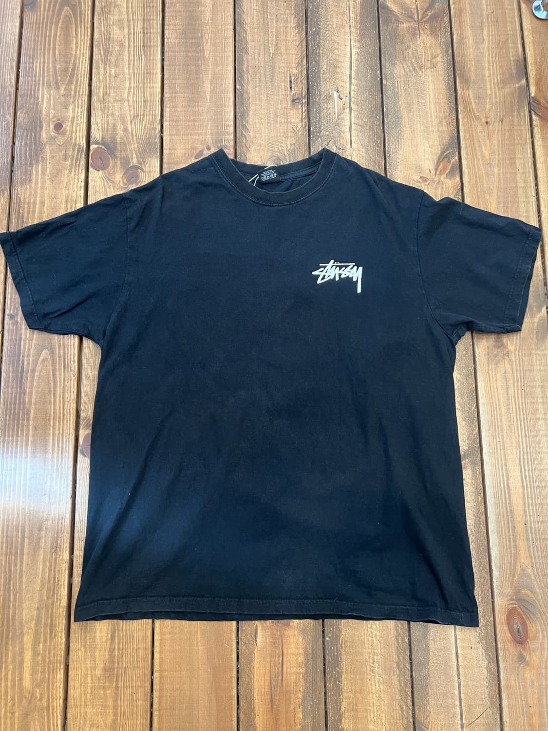 스투시 베이직 블랙 반팔  상품이미지6