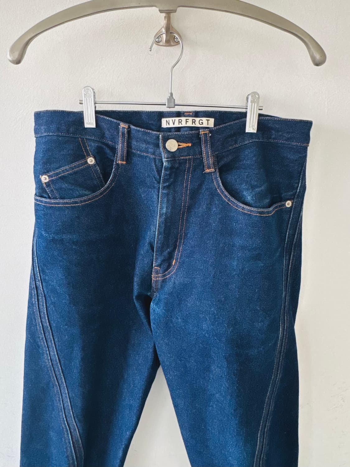 NVRFRGT 네버포겟 커브드 데님팬츠 상품이미지2
