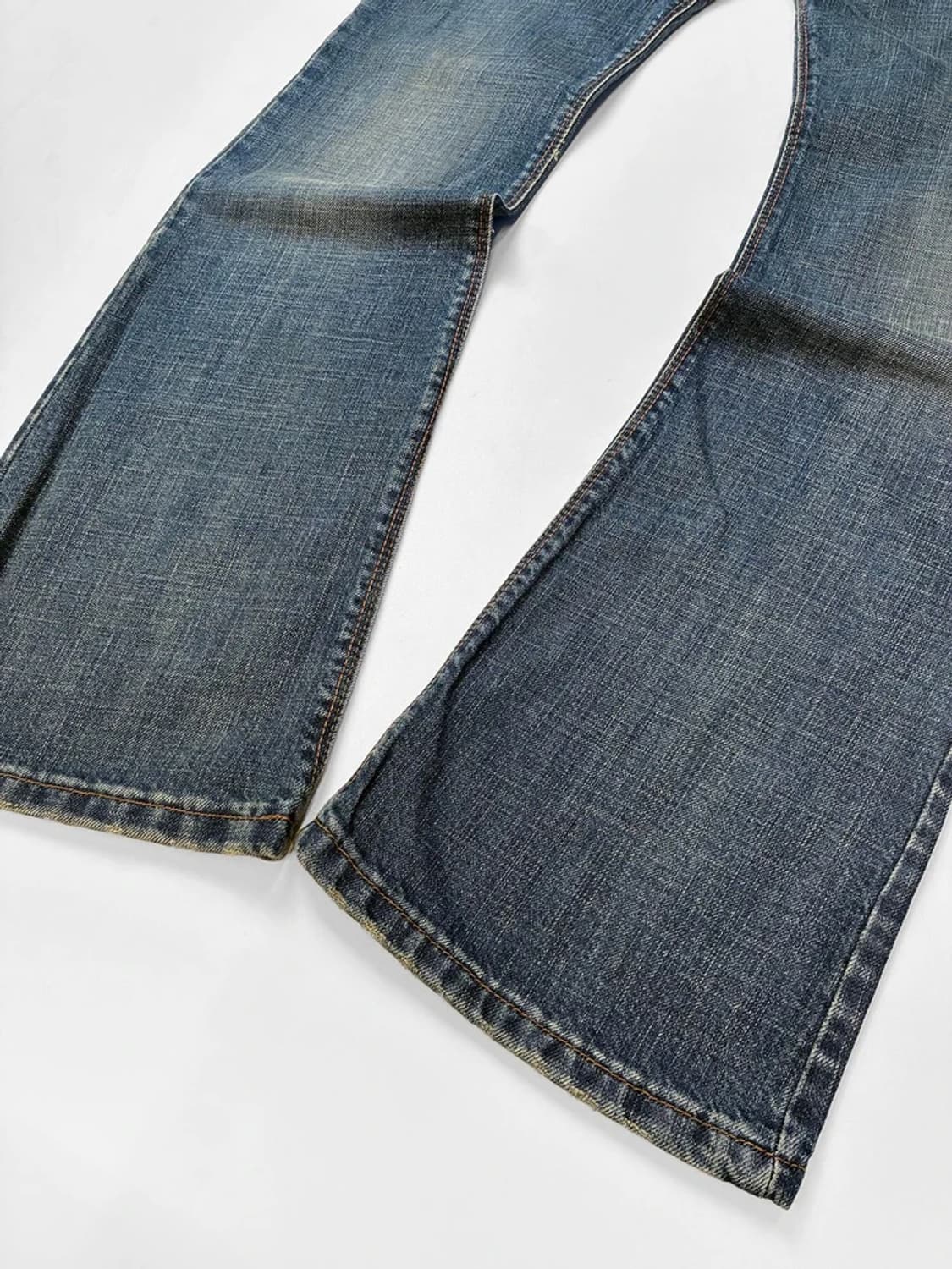 Selected 이태리 오렌지 가죽 배색 데님 팬츠 PN5572    상품이미지4