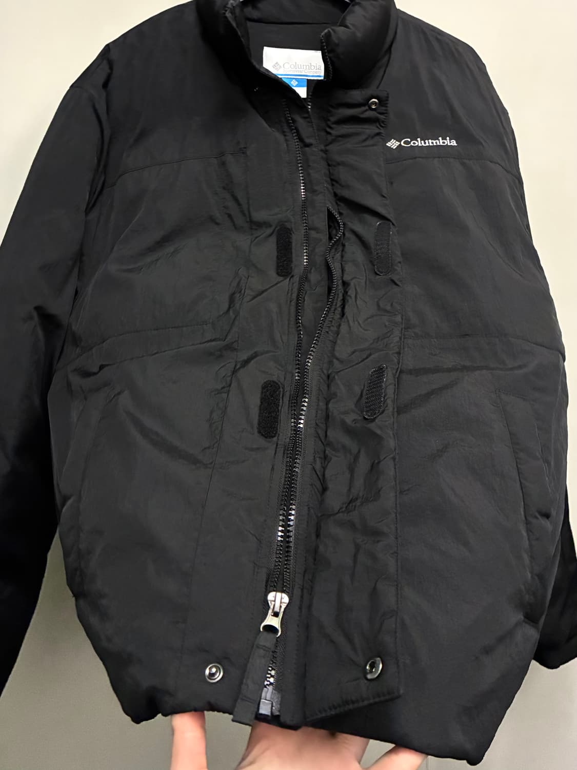 (XL)컬럼비아 옴니히트 나일론 패딩 다운 자켓 블랙 콜롬비아 상품이미지8