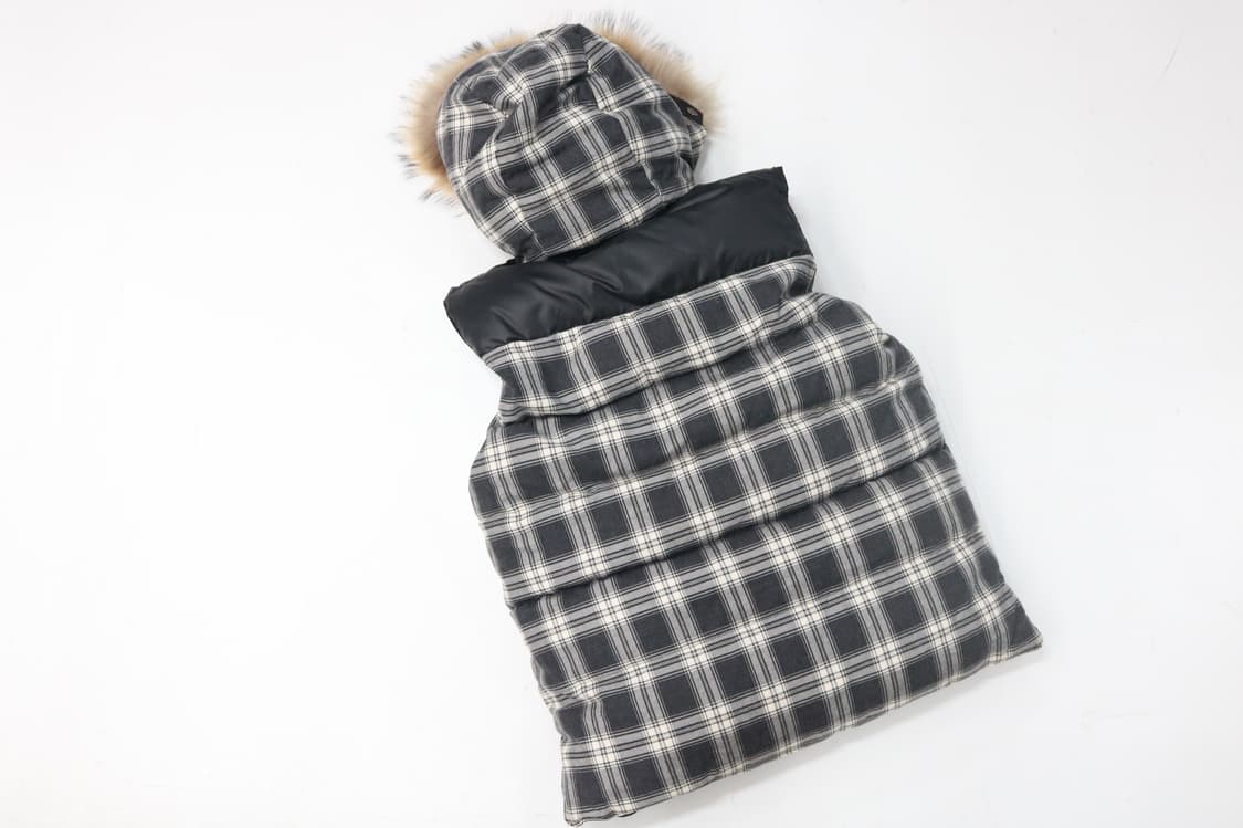 Men's Bigi 맨즈비기 빈티지 리버시블 라쿤퍼 덕다운 베스트 M 상품이미지9