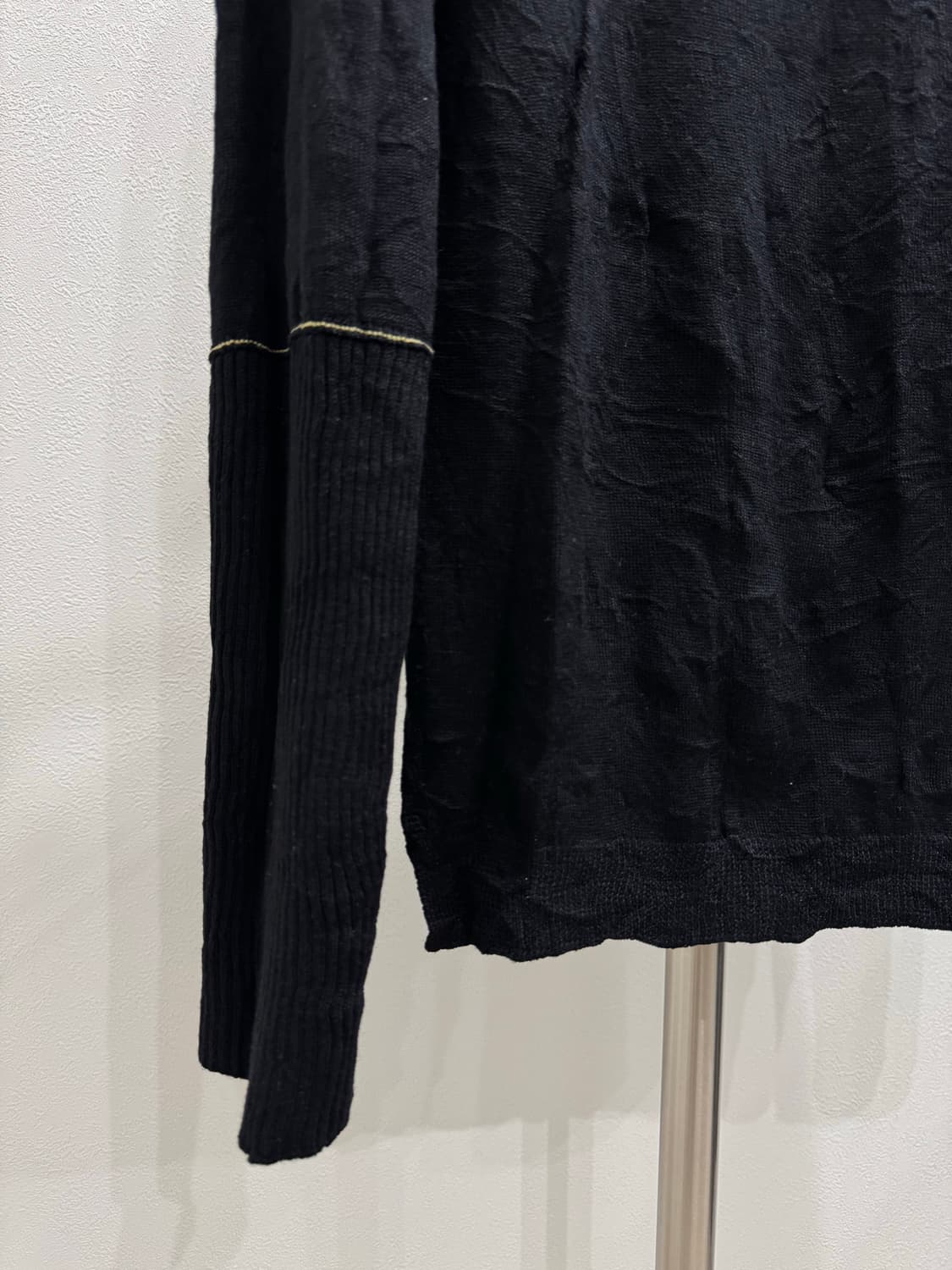 요지야마모토 뿌르옴므 17aw 크링클 컷오프 니트 상품이미지7